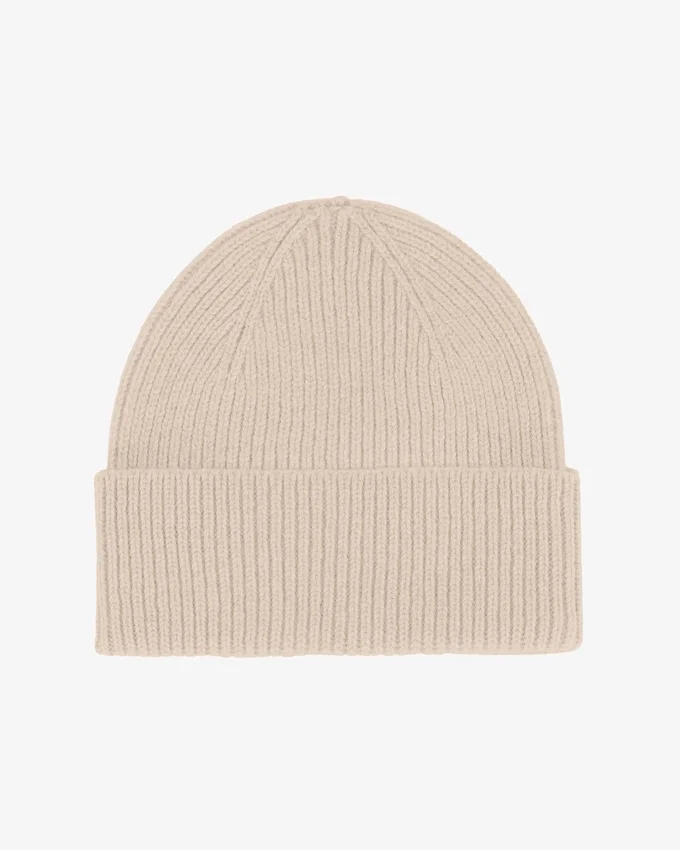 Bonnet en laine mérinos - Blanc ivoire