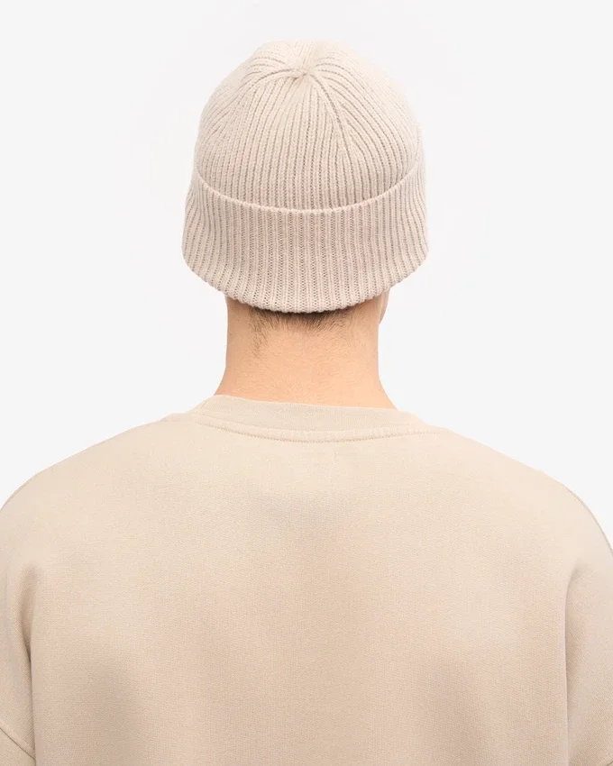 Bonnet en laine mérinos - Blanc ivoire
