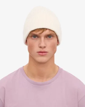 Bonnet en laine mérinos – Blanc optique