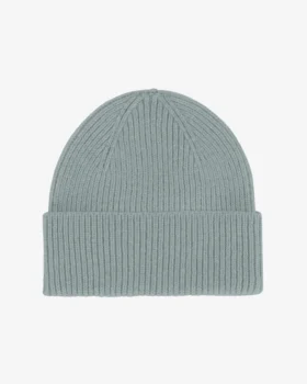 Bonnet en laine mérinos - Bleu acier
