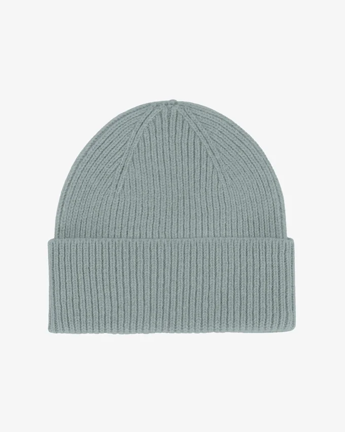 Bonnet en laine mérinos - Bleu acier