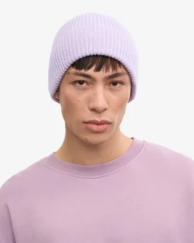 Bonnet en laine mérinos – Bleu acier