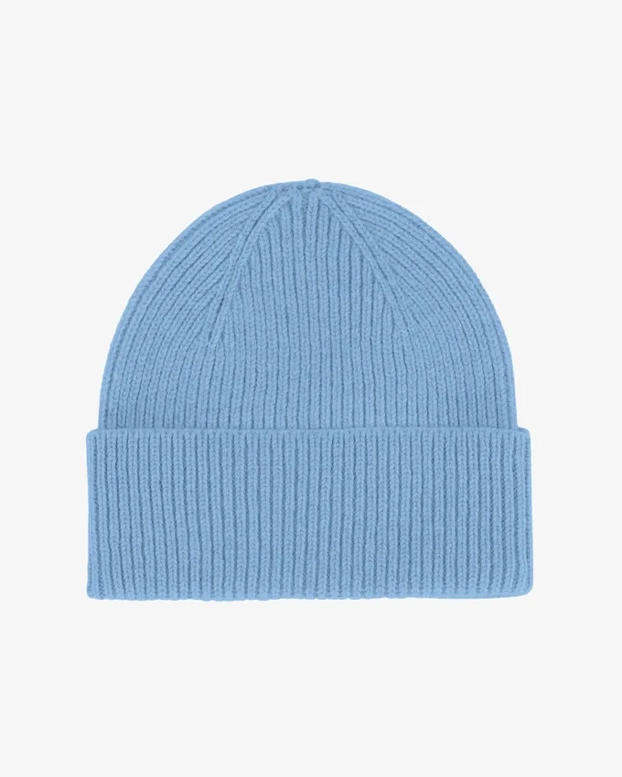 Bonnet en laine mérinos - Bleu bord de mer