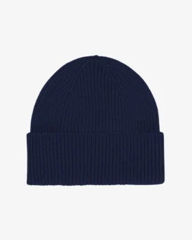 Bonnet en laine mérinos - Bleu marine