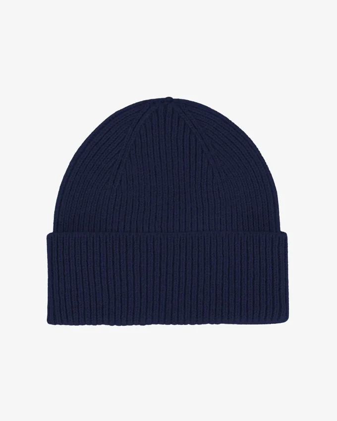 Bonnet en laine mérinos - Bleu marine