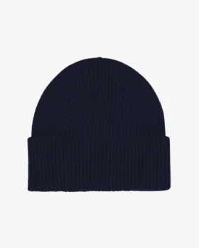 Bonnet en laine mérinos - Bleu marine