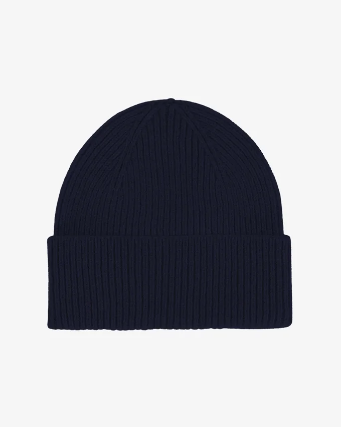 Bonnet en laine mérinos - Bleu marine