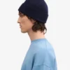 Bonnet en laine mérinos - Bleu marine