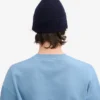 Bonnet en laine mérinos - Bleu marine