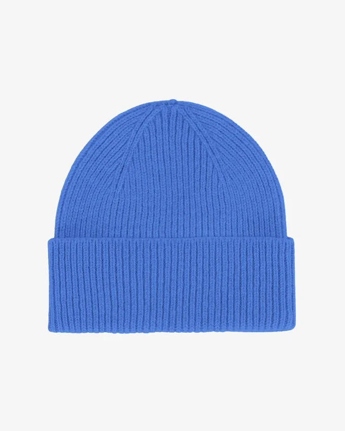 Bonnet en laine mérinos - Bleu Pacifique