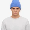 Bonnet en laine mérinos - Bleu Pacifique