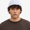 Bonnet en laine mérinos - Bleu polaire