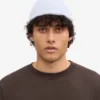Bonnet en laine mérinos - Bleu polaire