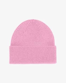 Bonnet en laine mérinos - Fleur de cerisier