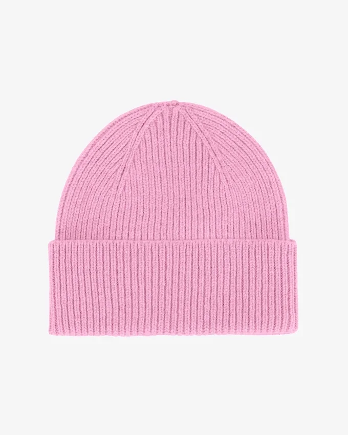 Bonnet en laine mérinos - Fleur de cerisier