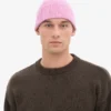 Bonnet en laine mérinos - Fleur de cerisier