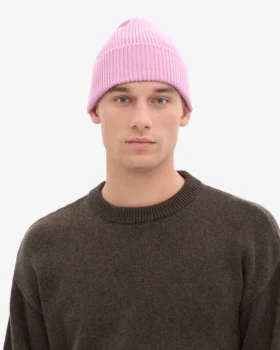 Bonnet en laine mérinos – Fleur de cerisier