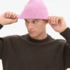 Bonnet en laine mérinos - Fleur de cerisier