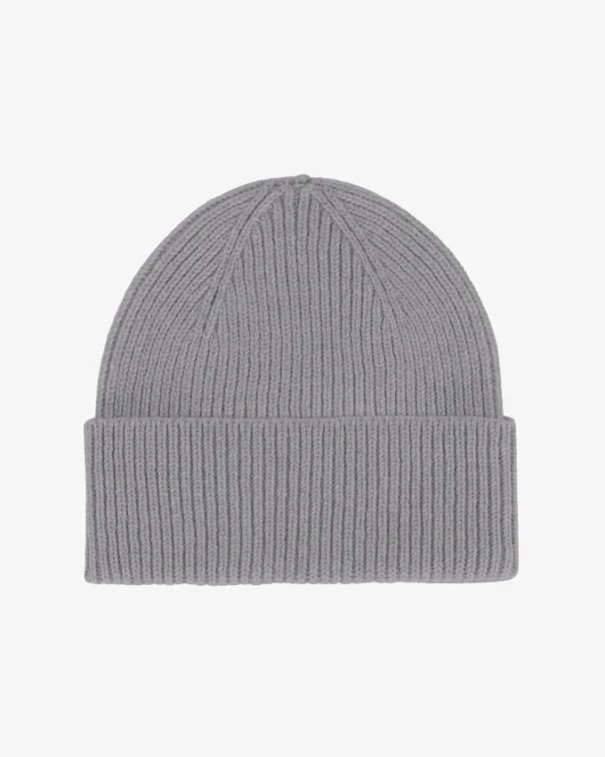 Bonnet en laine mérinos - Gris chiné