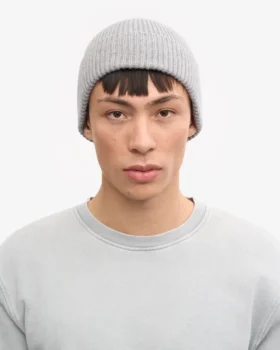 Bonnet en laine mérinos – Gris chiné