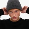 Bonnet en laine mérinos - Gris lave