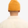 Bonnet en laine mérinos - Jaune brûlé