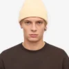 Bonnet en laine mérinos - Jaune pâle