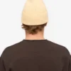 Bonnet en laine mérinos - Jaune pâle