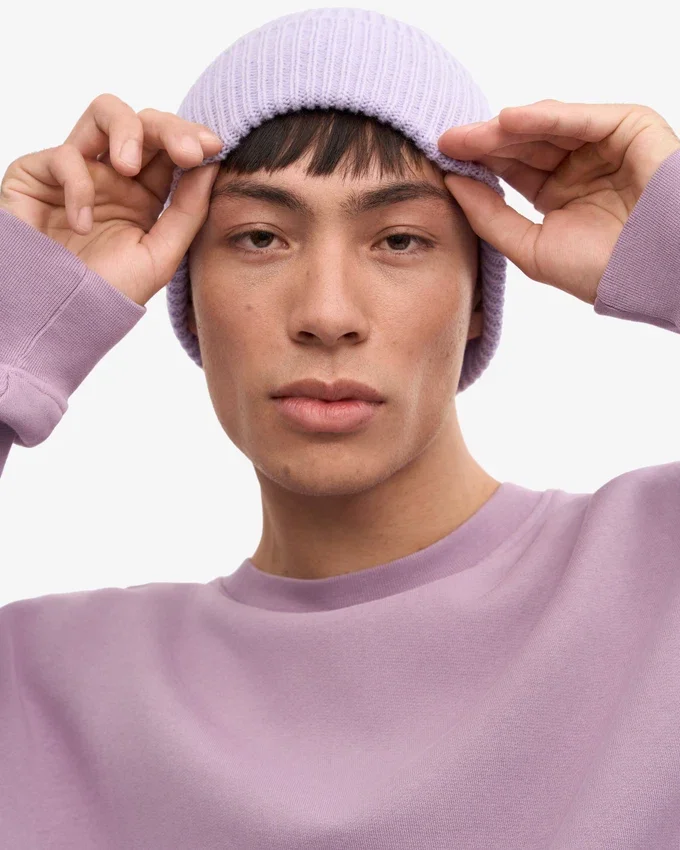 Bonnet en laine mérinos - Bleu pétrole