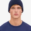 Bonnet en laine mérinos - Bleu marine