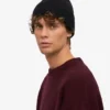 Bonnet en laine mérinos - Noir intense