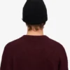 Bonnet en laine mérinos - Noir intense