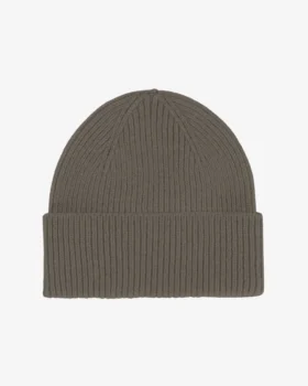 Bonnet en laine mérinos - Olive poussiéreux