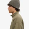 Bonnet en laine mérinos - Olive poussiéreux