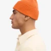 Bonnet en laine mérinos - Orange brûlé