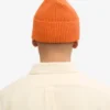 Bonnet en laine mérinos - Orange brûlé