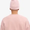 Bonnet en laine mérinos - Rose délavé