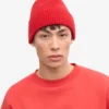 Bonnet en laine mérinos - Rouge écarlate