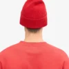 Bonnet en laine mérinos - Rouge écarlate