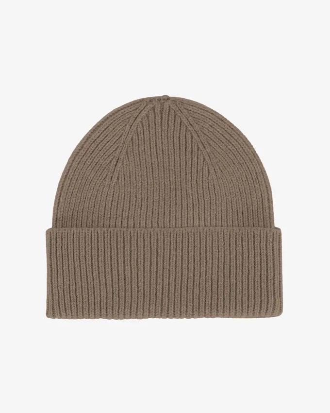 Bonnet en laine mérinos - Taupe chaud