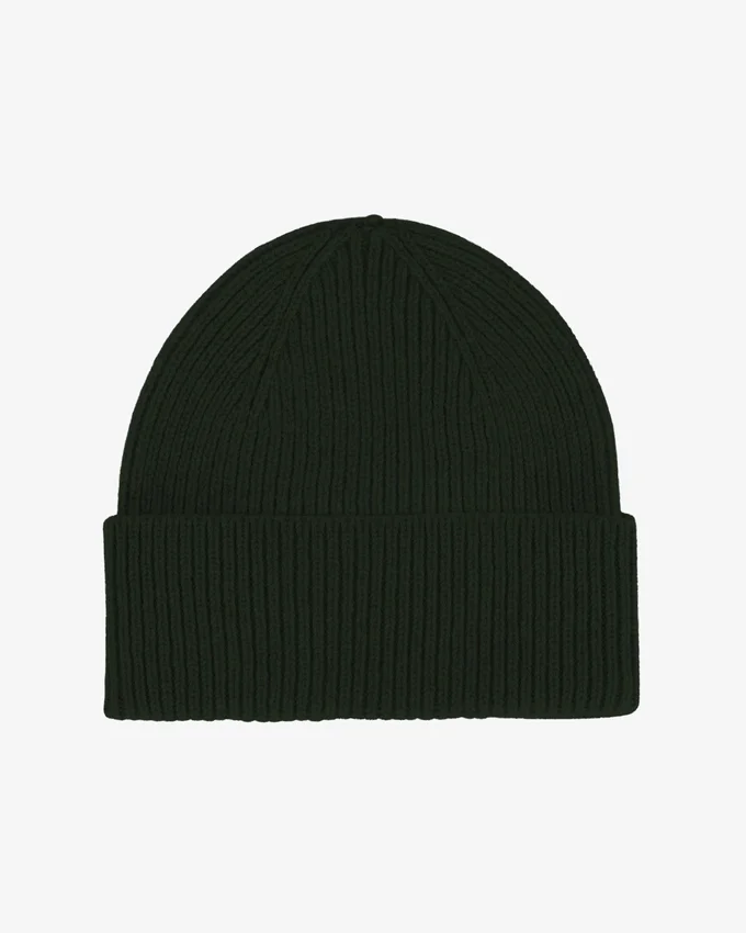 Bonnet en laine mérinos - Vert chasseur
