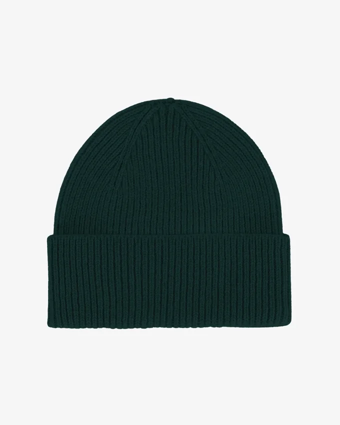 Bonnet en laine mérinos - Vert émeraude