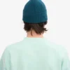 Bonnet en laine mérinos - Vert océan