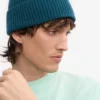 Bonnet en laine mérinos - Vert océan