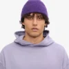 Bonnet en laine mérinos - Violet ultra
