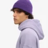 Bonnet en laine mérinos - Violet ultra