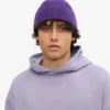 Bonnet en laine mérinos - Violet ultra