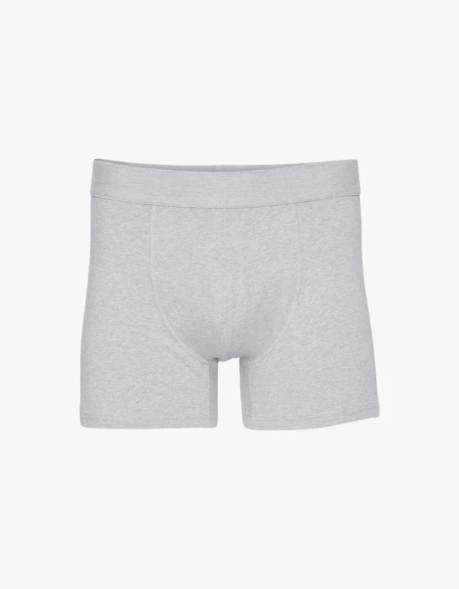 Boxer classique en coton Organic - Mélange neige