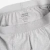 Boxer classique en coton Organic - Mélange neige