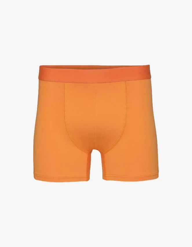 Boxer classique en coton Organic - Orange soleil